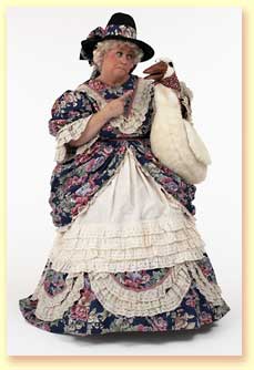 Thumbnail photo of Mother Goose scolding her puppet, Goosie.