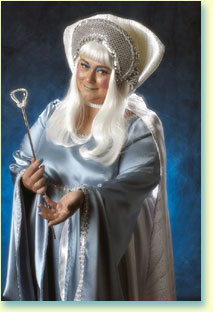 Photo of the Margaret Clauder as the Snow Queen.