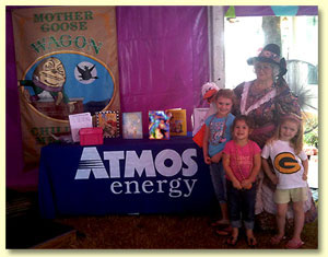 Mother Goose outside the Children's Activity Center tent at the 2010 Texas State Fair.